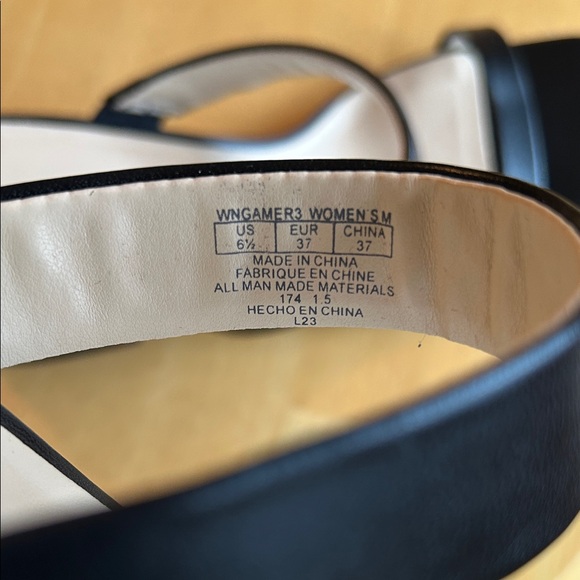 Nine West Black Block Heel Sandals - Picture 2 of 9